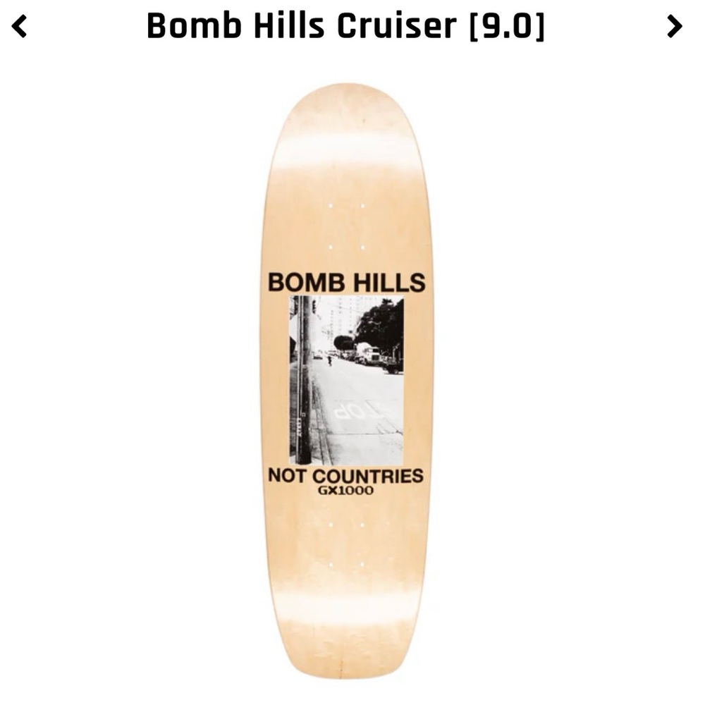 *SOLD* GX1000 Bomb Hills Cruiser Skateboard